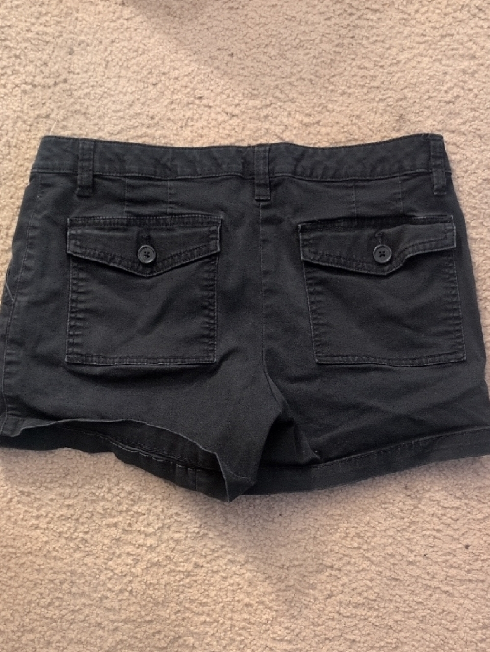 PINK Victoria's Secret Black & Beige Cargo Pocket Shorts - Picture 8 of 9